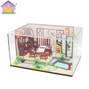 детский деревянный кукольный домик