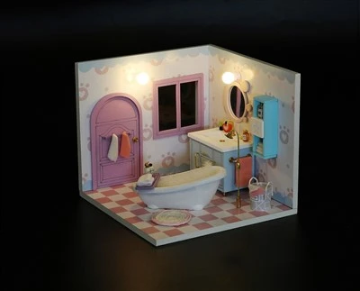 Hongda Trending Новые качественные игрушки 3d Diy Houses Dollhouse Kit 3d Игра-головоломка для детей