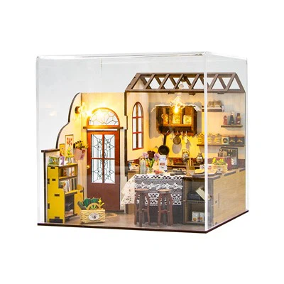 Кухонная тема DIY Doll House Kit с пылеустремленным покрытием